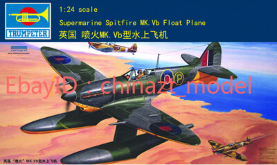 Trumpeter 02404 1/24 Supermar ine Spitfire MK.Vb Float plane model kit ...