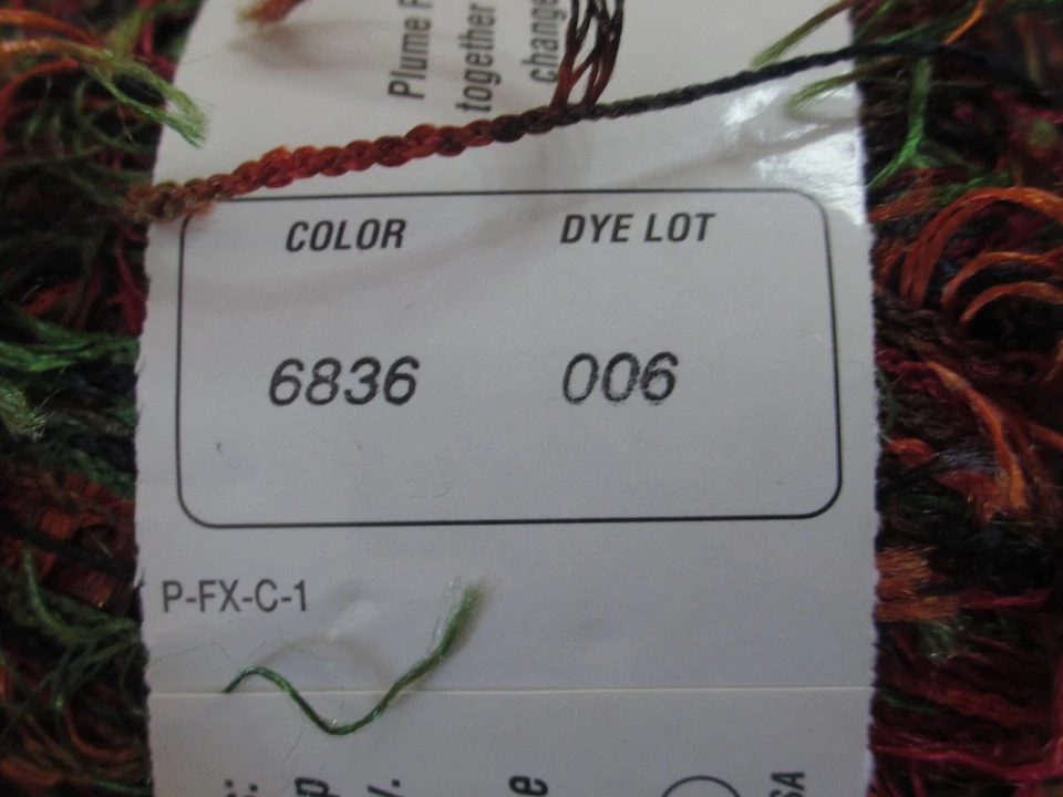 Lot of 7 Berroco Plume FX Eyelash Yarn Color # 6836 - Image 4 of 4