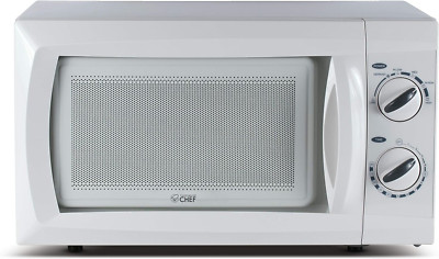 COMMERCIAL CHEF 0.6 Cubic Foot Microwave with 6 Power Levels Small Microwave wit