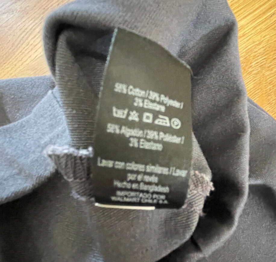 Ladies Cotton mix "no waistband" Trousers Size 16 in Grey from