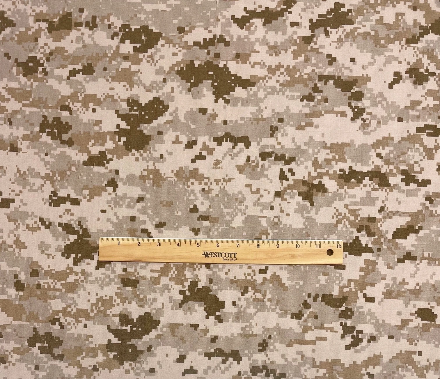 MARPAT DESERT 6oz MARINE USMC LOGO APPAREL NOMEX FR FABRIC BY 1/2(0.5) YARD 64"W image 4