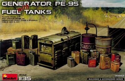 MiniArt 35662 Generator PE-95 Fuel Tanks Werkstatt - - Equipment - Zubehör 1:35