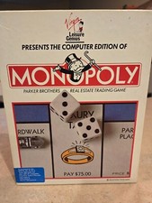 Monopoly Computer Edition Virgin Games, 1991 PC Big Box Game excellent cond