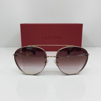 New Valentino Sunglasses Valentino VA 2009 Valentino 2009 C. 3003/E7 Light Gold