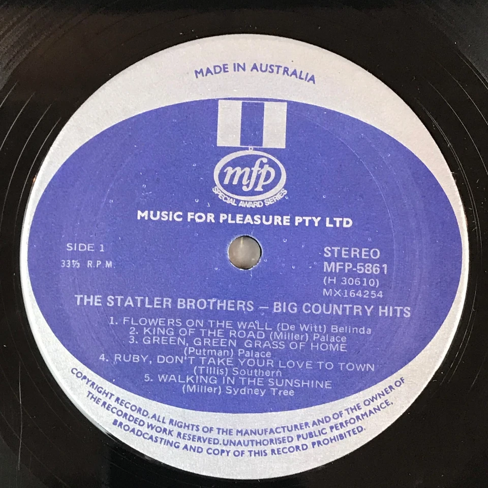 The Satler brothers (Big Country Hits) Vinyl LP Record Album - Image 4 of 4