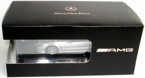 Mercedes Benz SL63 AMG R230 Iridium Gray 2008 Minichamps B66960018 1/43 Silver - Picture 3 of 8