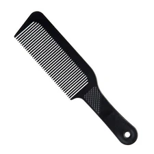 SCALPMASTER BARBER SALON FLAT TOP CLIPPER COMB BLACK