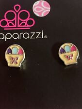 Paparazzi Ladies Girls    EASTER BASKET   Post Earrings   FAN FAV HTF  LQQK