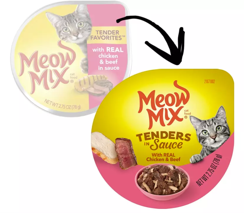 Meow wet top cat food