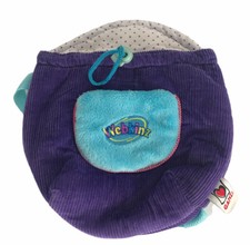 Ganz Webkinz Corduroy Purple Bag Backpack Child Youth Plush Carrier Toy Gift