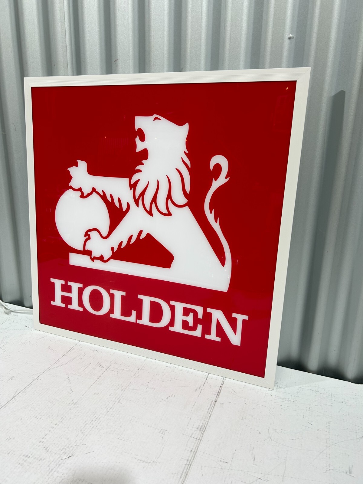 HOLDEN GMH SIGN LIGHT UP PREMIUM FLAT HANGING SIGN LIGHT LED 600 X 600 FREE POST — image 6