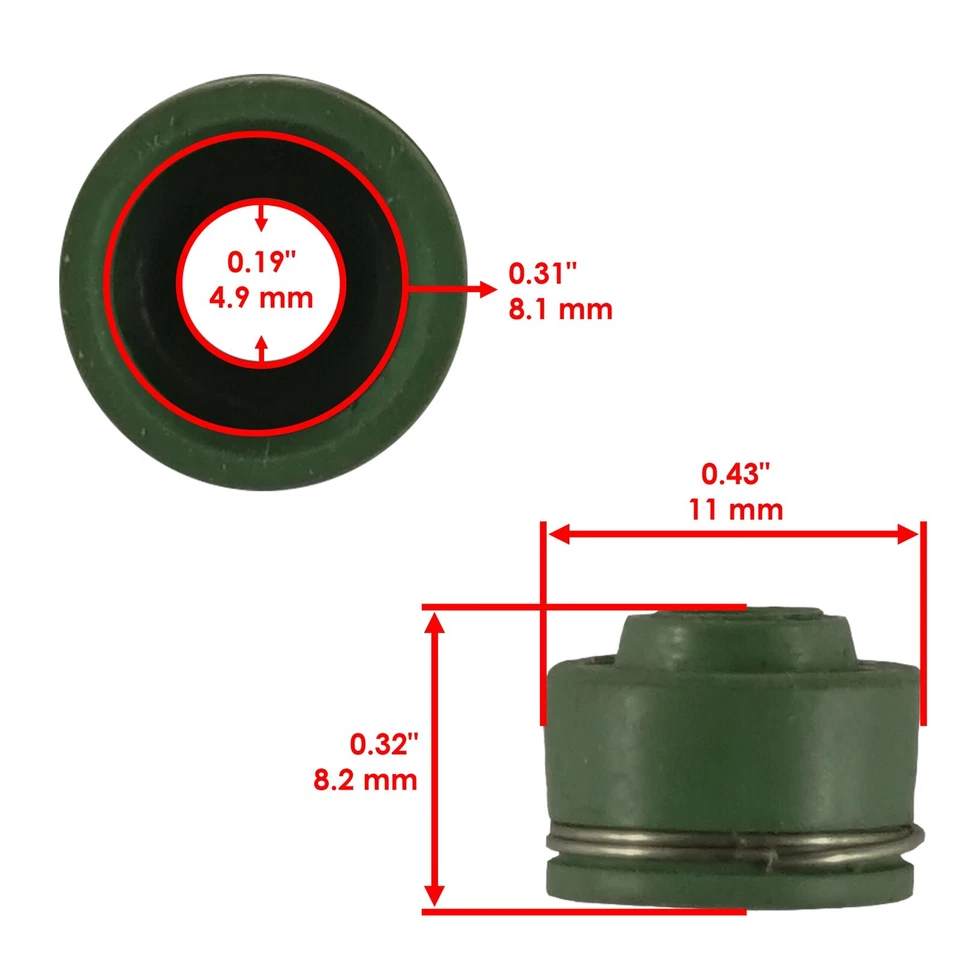 2x Valve Stem Seal for Honda CRF80F 2004-2009 2011-2013 - Image 2 of 4