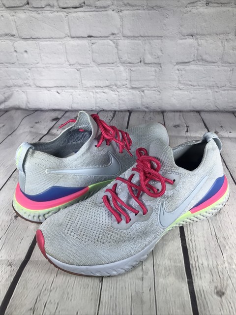 epic react flyknit 2 blue and white