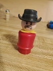 Vintage Fisher Price Little People Western Cowboy in Red