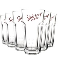 6X Stolichnaya Glas GläSer Vodka Cocktail Longdrink Wodka Gastro Longdrinkglas
