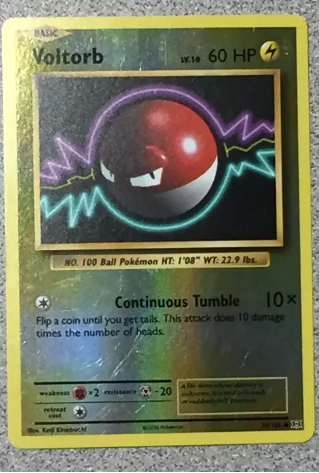  Pokemon - Voltorb (39/108) - XY Evolutions - Reverse Holo :  Toys & Games