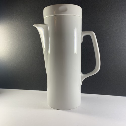 LaGuardo Tackett for Schmidt 60s White Porcelain Coffee Pot~60s Minimalist MCM