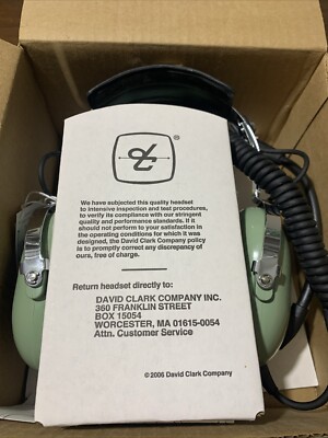 David Clark Communication Headset Model H4230 