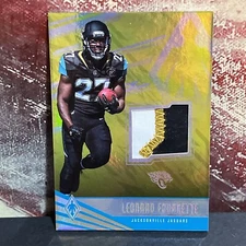 2017 Panini Phoenix RPSM-9 Leonard Fournette Rookie Patch Jersey /25 Yellow Gold