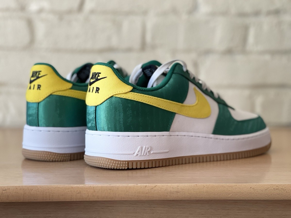 Nike Air Force 1 Low 2023 Black Yellow DV3892-900 Men’s Size 9.5 Streetwear EUC! Nike Air Force 1 Low NBY Brazil Yellow Green White Shoes  main image 4