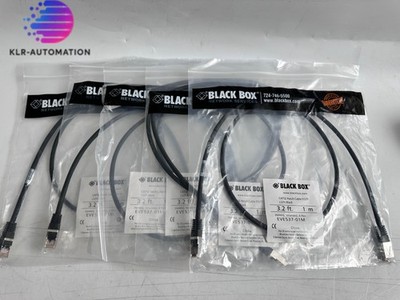 Black Box EVE537-01M Patch Cable CAT5E F/UTP LSZH Black 1M X5Pc