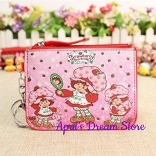 Strawberry Shortcake Looking Pretty ID Cardholder Coin Purse Keychain Wallet