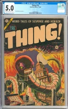 Thing #15 Ditko Cover Art Pre-Code Horror Golden Age Charlton Comic 1954 CGC 5.0