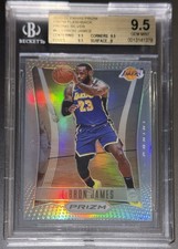 🔥 2020-21 LeBron James 2012 SILVER PRIZM FLASHBACK REFRACTOR #6 BGS 9.5 Kobe 💎