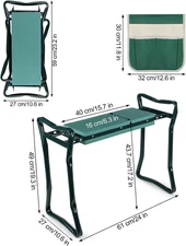 Garden Kneeler and Seat, Upgraded Folding Garden Kneeler and Seat, Upgraded Fold