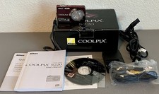 Nikon Coolpix S220 Plum 10MP Digital Camera w/ Battery  Charger In Box Tested