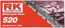 RK 520 M Standard Chain - 96 Links - Natural Motorcycle ATV/UTV Street Bike 96