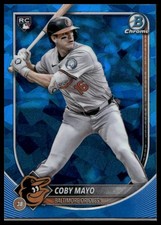 2025 Bowman Chrome Sapphire Edition Coby Mayo #83 Rookie Baltimore Orioles RC