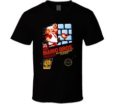 Super Mario Bros Nintendo Classic Video Game Box Cover T Shirt