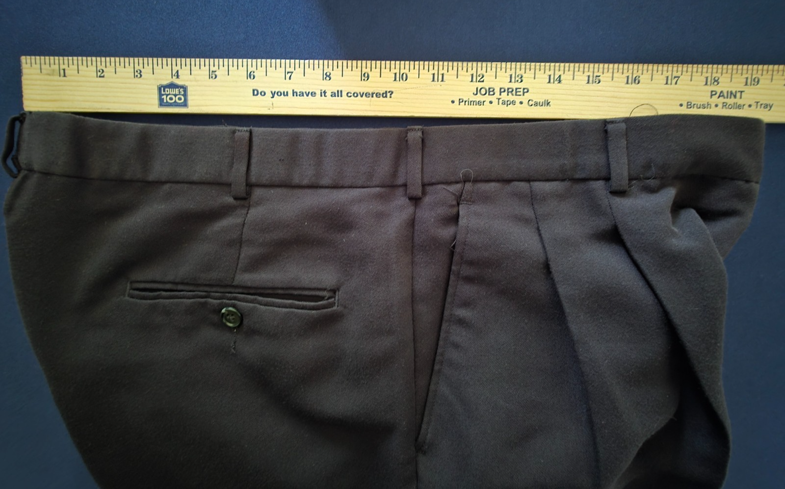 Pantalone uomo Yves Saint Laurent YSL Pour Homme taglia 36x28 5 nero plissettato davanti