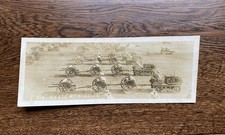 1929 Holt Caterpillar Tractors Field Artillery Review Sidecar Bike Vintage Photo