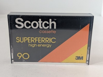 3M Scotch Cassette Superferric High Energy 90 Blank Sealed Tape Vintage 1979