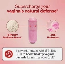 3 PACK URO O Positiv Vaginal Probiotics for Women pH Balance w/ Prebiotic 180 ct