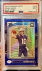 2024 Panini Donruss Optic - Rated Rookie Drake Maye Blue Hyper Prizm (RC) PSA 9