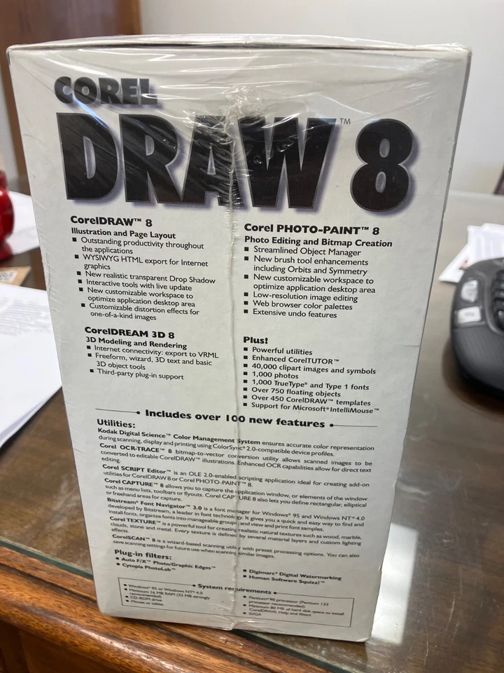 Coreldraw 8 New, Sealed Box. Big Box Software - Image 2 of 4
