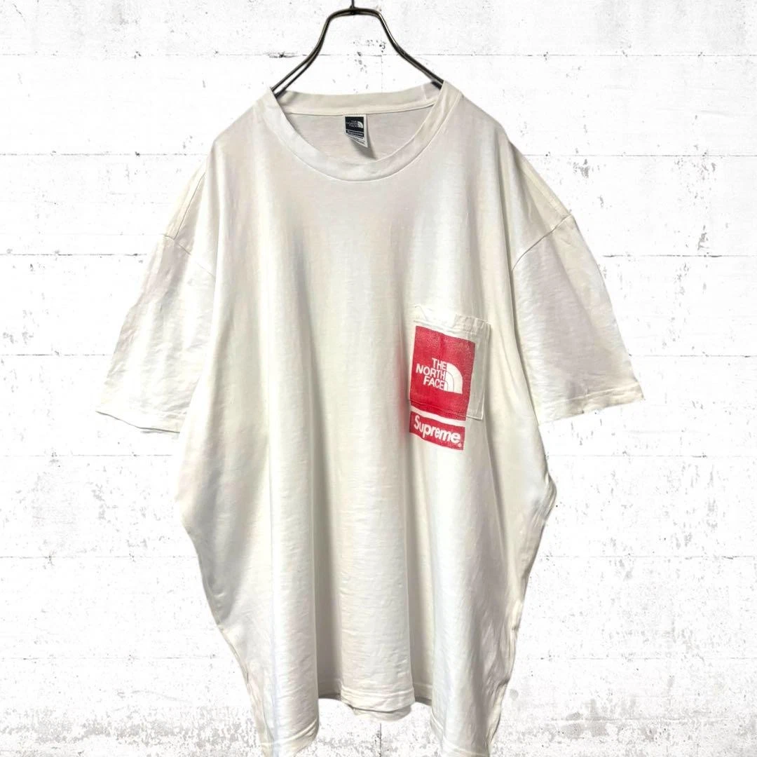 Supreme Men XL The North Face Pocket T Shirt Box Logo Iconic Streetwear Rare USA