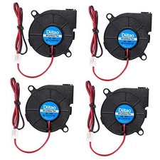 4PCS 5015 Cooling Blower Fan DC 12V Fans Brushless Cooling Blower Fans DC 24V
