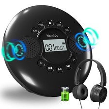CD Player Portable, Portable CD Player for Car with Stereo Speakers, Recharge...