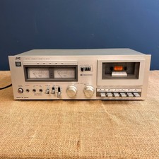 JVC KD-10 VINTAGE STEREO CASSETTE DECK TAPE PLAYER AND RECORDER SILVER