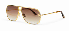 Tom Ford Stavros Sunglasses TF1204 Gold/Brown Gradient 63-11-140mm With Case New