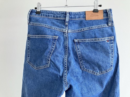 Jeans Tommy Hilfiger classico dritto elasticizzato blu W29 L30 dritto alla caviglia - Foto 6 di 10