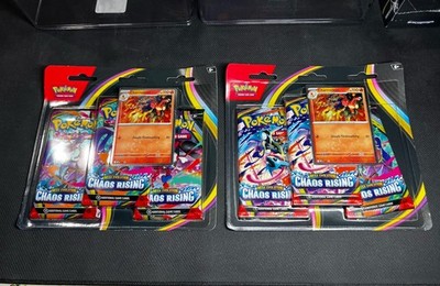 Pokemon Mega Evolution Chaos Rising 3 Pack Blister(x2)