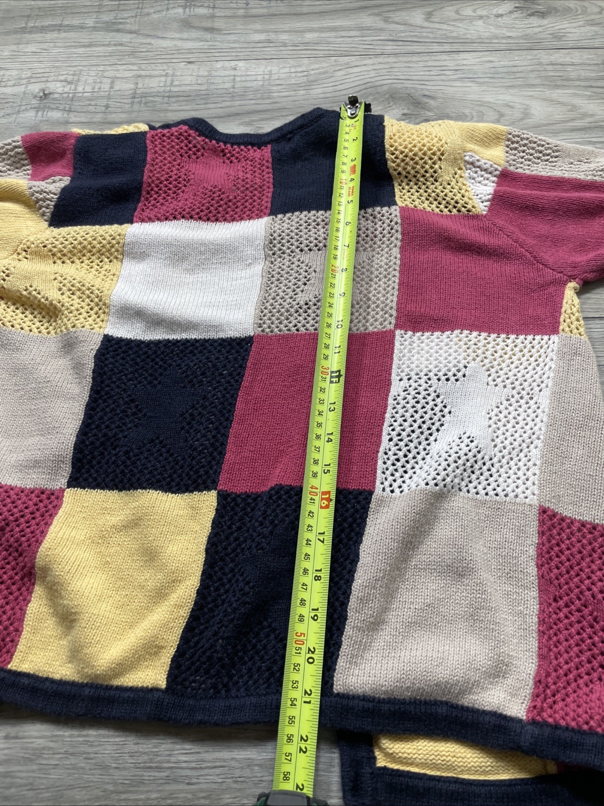 Christipher Banks Patchwork Star Sweater Short Sl… - image 11