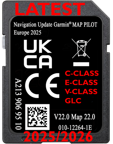 UPDATE MAP SAT NAV MERCEDES GARMIN MAP PILOT A213 V22 NTG5 S2 2025 2026 S L500 