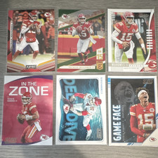Panini NFL Card Lot 6 - Patrick Mahomes II, Kansas City Chiefs, Insert/Base Set