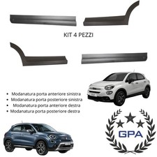 MODANATURE PORTE  ANTERIORI E POSTERIORI SX+DX FIAT 500 X CROSS 2020 2021 2022